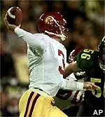 QB Carson Palmer completed 8-of-14 passes for 135 yards during Saturday's scrimmage.