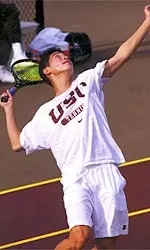 Junior Andrew Park begins the 2001 dual match season with a 13-1 singles record.