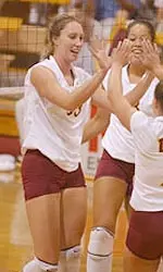 Middle Blocker Katie Olsovsky becomes only second
player in Pac-10 history to earn two consecutive Conference Player of the
Week honors.