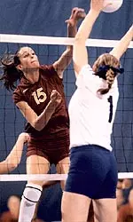 Lauren Killian (above) and Jennifer Pahl each posted error-free performances in USC's 3-0 sweep of the Sun Devils.