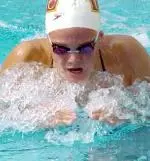 Junior Michala Kwasny posted a hat trick with three wins in USC's victory over Texas.