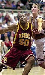 Senior forward Sam Clancy and the Trojans open the 2001-2002 season Tuesday at 6 p.m. against Wyoming at the Sports Arena.