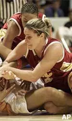 Senior Carmen Krause added a career high five steals in USC's 42-point win over Cal State Northridge.