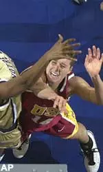 Forward Carmen Krause grabbed five rebounds Sunday.