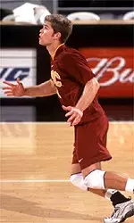 Miles McGann had a match-high 38 assists in USC's 3-0 win over Pacific Saturday night.
