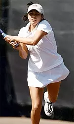 Anita Loyola pulled out 7-6, 6-2 win over San Diego State's Lindsey Hedberg.