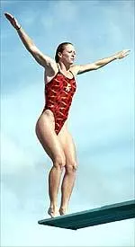 USC junior diver Kellie Brennan has been named the 20001 Pac-10's Women's
Diver of the Year.