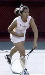 Melissa Esmero earned USC's only two-set singles victory en route to the Trojans' 4-3 win over Washington State.