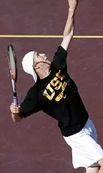 Freshman Damien Spizzo captured a three-set victory at No. 3 to ensure USC's win over Washington.