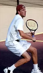 Nick Rainey (above) and Ryan Moore went undefeated in March to be named the ITA Doubles Team of the Month.