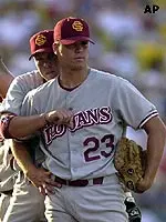 Michael Moon consoles pitcher Anthony Reyes, who was relieved in the bottom of the fifth inning Tuesday.
