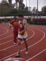 Ryan Wilson advanced to the Pac-10 110m finals after finishing second in the second semifinal.