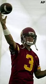 Quarterback Carson Palmer completed 15-of-29 passes for 145 yards.