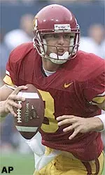 Carson Palmer went 16-of-36 for 197 yards for USC.