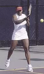 Jewel Peterson won the 2002 Pac-10 Indoor Championship by defeating Lauren Barnikow of Stanford on Sunday.