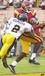 Mike Williams had six catches for 103 yards and a touchdown in the Trojans' 30-28 win.