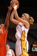 As the team's only senior this season, Erin Young will help lead the 2002-03 Women of Troy.