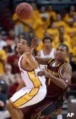 Senior guard Robert Hutchinson and the Trojans finish up exhibition play on Friday at the Sports Arena at 5 p.m.