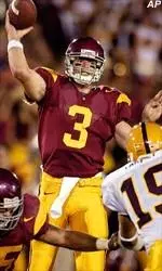 Carson Palmer completed 20 of 34 passes for 214 yards in the Trojans' win.