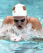 Sophomore Kaitlin Sandeno won the 1650y free at Texas on Saturday and took a pair of seconds as well.