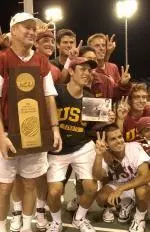 2002 USC men's tennis team members will receive their championship rings on Saturday.
