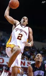 Nick Curtis filled the scorebook on Saturday with 13 points, 11 rebounds, four steals and three blocks for the Trojans.