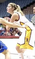 Freshman Meghan Gnekow and the Women of Troy will face Pepperdine on Wednesday, UConn on Sunday.