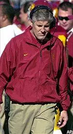 Coach Pete Carroll also announced Lane Kiffin will be the WR coach in 2002. (File Photo)