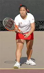 Melissa Esmero cruised past Oregon's Adeline Arnaud with a 6-0, 6-0 win on Friday.