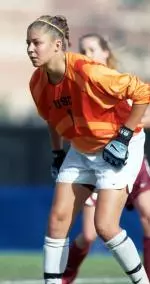 Sophomore goalkeeper Julie Peterson led the Women of Troy to the second round of the 2002 NCAA Tournament