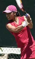 Maureen Diaz clinched USC's 7-0 victory against Cal Poly on Wednesday.