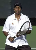 Prakash Amritraj continued winning ways by upsetting UCLA's Tobias Clemens on Friday.