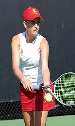 Sophomore Carine Vermeulen makes successful jump from No. 6 to No. 2 in the lineup.