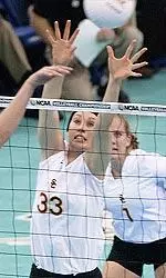 Katie Olsovsky contributed a season-best six blocks against the 13th-ranked Huskies.