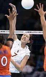 Bibiana Candelas posted a match-best .538 attack percentage in USC's win over New Hampshire.