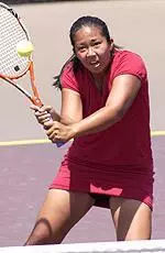 Melissa Esmero completed USC's sweep of San Diego State on Friday.