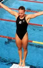 Sophomore Blythe Hartley became the first Pac-10 diver to sweep all three events since 1988.