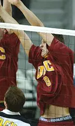 Mark Dusharme led the Trojans with a match-high 23 kills in the losing effort.