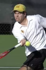 Daniel Langre blanked ASU's Chris Stewart for a win at No. 3 singles.
