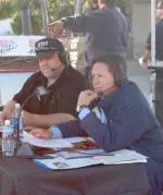 The Chris Myers and Bob Golic Show is broadcasting live on Tuesday at Dedeaux Field