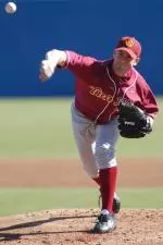 Brian Bannister did not allow a run in the first seven innings in Saturday's 7-4 win against UCLA
