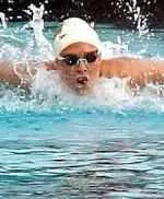 Kaitlin Sandeno broke the USC record in the 200m fly with a 2:10.02.