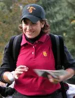 Tanya Dergal has reason to smile: She helped lead USC to a win at the NCAA West Regionals