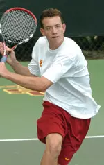 Adam Loucks defeated Ehren Vaughan of Boise State in singles.