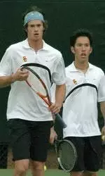 Both Johan Berg and Drew Hoskins advanced to the second round of singles play at ITAs.