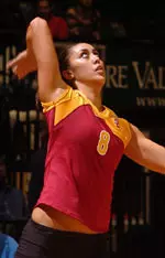 Keao Burdine's 20.5 points helped lead USC to a sweep of Arizona State.