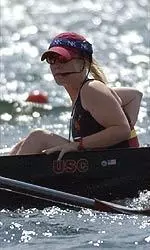 Coxswain Liz Zeanah led USC to a win in the Varsity Four race.