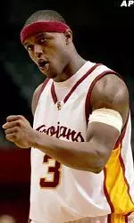 USC's Lodrick Stewart pumps his fist after a basket late in the second half. (AP Photo/Chris Carlson)