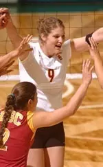 Emily Adams earned her third-straight AVCA All-Region honor.