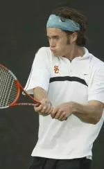 Johan Berg beat Pepperdine's Scott Doerner for the Trojans' fourth point. <I>(photo courtesy Jason Chan)</I>